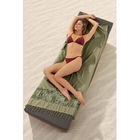 Πετσέτα Θαλάσσης - Παρεό Pestemal 16 Khaki 90x170 guy Laroche Khaki 100% Cotton