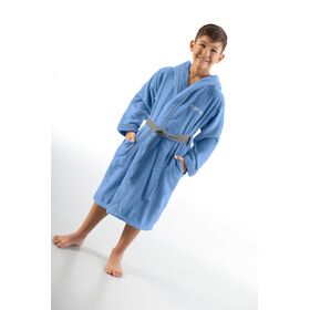 Παιδικό Μπουρνούζι Kiddies Blue 10-12 Ετών guy Laroche  100% Cotton