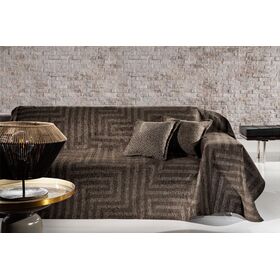 Ριχτάρι Aberon Wenge 1θέσιος 180x150 guy Laroche Brown 65% Chenille / 25% Cotton -15% Polyester