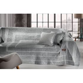 Ριχτάρι Victor Silver 1θέσιος 180x150 guy Laroche Grey 65% Chenille / 25% Cotton -15% Polyester