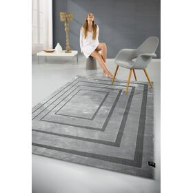 Χαλί Plaza Carbon 160x230 guy Laroche Grey 50 %Πολυπροπυλένιο / 50% Πολυεστερικό
