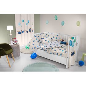 Σετ 3τμχ. Βρεφικά Σεντόνια pet Blue Saint Clair  100% Cotton