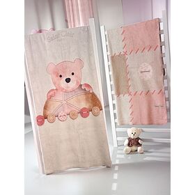 Βρεφική Κουβέρτα Ultrasoft Teddy Rose 110x140 Saint Clair Rose 100% Polyester
