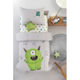 Κουβερλί Monsters Lime Suede 160x220 Saint Clair  100% Pol.- Microfiber