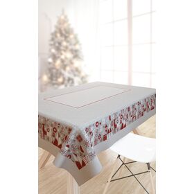 Χριστουγεννιάτικο Τραπεζομάντηλο 2049 red 145x180 Saint Clair  100% Polyester