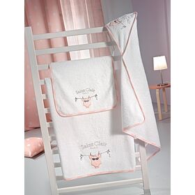 Σετ 2τμx. Βρεφικές Πετσέτες Audrey Saint Clair Pink 100% Βαμβάκι