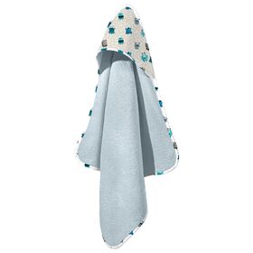 Βρεφικό Μπουρνούζι Κάπα Monsters Blue 75x75 Saint Clair  100% Cotton