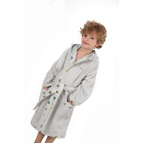 Παιδικό Μπουρνούζι Monsters Lime 2-4 Ετών Saint Clair  100% Cotton