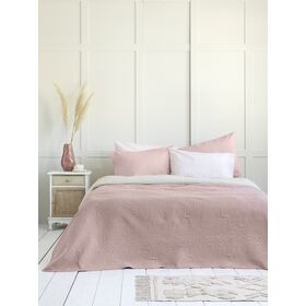 Κουβερλί Γίγας 240x260 - Natara Light Beige / Rose Pink