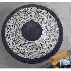 Χαλί Kali Anthracite Round 150εκ. guy Laroche  60% Cotton - 40% Jute