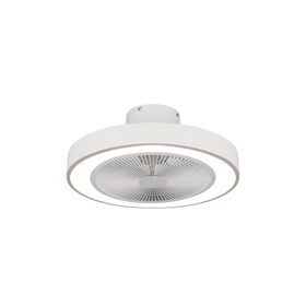 Estia Ανεμιστηρας Οροφης Halo Flow 50cm 15w με cct led Φωτισμο 45w & Τηλεχειριστηριο Λευκος