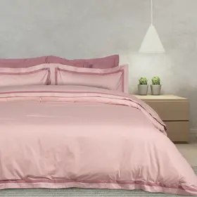 Das Home Παπλωματοθηκη σετ Υπερδιπλη Executive 1697 Nude