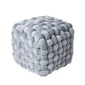 Das Home Διακοσμητικο Πουφ 43χ43χ40 2272 Grey