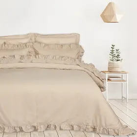 Das Home σετ Παπλωματοθηκη Υπερδιπλη Daily 3168 Taupe
