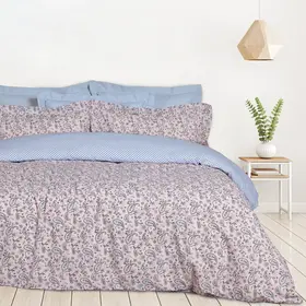 Das Home σετ Σεντονια Μονα με Λαστιχο Casual 5427 Salmon, White