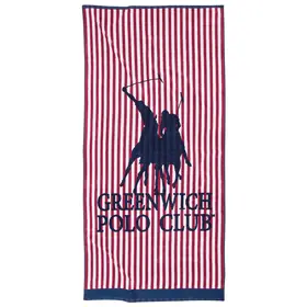 Greenwich Polo Club Πετσετα Θαλασσης 90χ180 4009 Blue, Grey, red