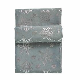 DAS HOME CHRISTMAS ΤΡΑΠΕΖΟΜΑΝΤΗΛΟ 140Χ180 0714 ΑΣΗΜΙ, ΓΚΡΙ
