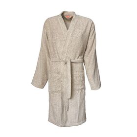 Μπουρνούζι Με Γιακά no xlarge nef-nef promise beige 100% Βαμβάκι