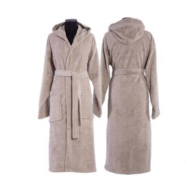 Μπουρνούζι Με Κουκούλα nef-nef Βαμβάκι Πενιέ large comfort/ mocca 020211