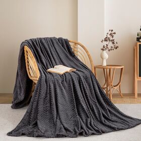 ΚΟΥΒΕΡΤΑ  FLEECE ΜΟΝΗ 180X240 ADAM HOME (550)  DARK GREY(70)
