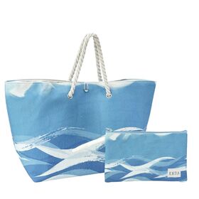 Estia Τσαντα Θαλασσης Tranquil Tides 63x20x36cm με Τσαντακι