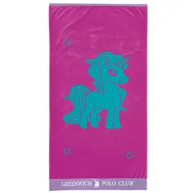 Greenwich Polo Club Junior Πετσετα Θαλασσης 70χ140 4074 Mint, Pink