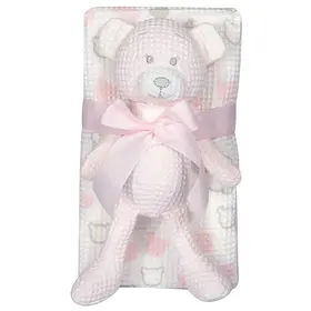 Greenwich Polo Club Κουβερτα Πικε 75x100 Βαβυ Essential 8855 Pink, White