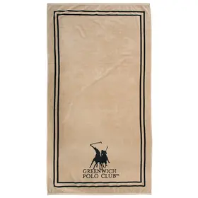 Greenwich Polo Club Πετσετα Θαλασσης 90χ170 4050 Black, Taupe