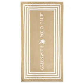 Greenwich Polo Club Πετσετα Θαλασσης 90χ170 4053 Black, Taupe