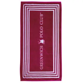 Greenwich Polo Club Πετσετα Θαλασσης 90χ170 4055 Red, White