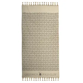 Greenwich Polo Club Πετσετα-Παρεο 90χ170 4057 Beige, Black