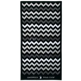 Greenwich Polo Club Πετσετα Θαλασσης 90χ180 4007 Black, Grey