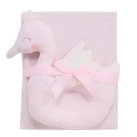 Das Baby Κουβερτα Πικε 75x100 Relax 4956 Pink, White