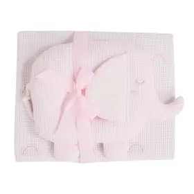 Das Baby Κουβερτα Πικε 75x100 Relax 4957 Grey, Pink, White