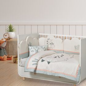 DAS BABY ΚΟΥΒΕΡΛΙ FUN 4879 ΓΚΡΙ, ΠΡΑΣΙΝΟ, ΣΟΜΟΝ