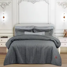 Κουβερλί king size 230x250 greenwich polo club essential 3465 Γκρι Σκούρο 100% microfiber