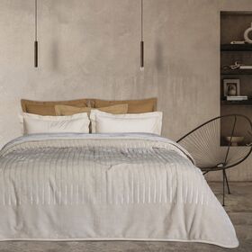 DAS HOME ΚΟΥΒΕΡΤΑ VELOUR ΥΠΕΡΔΙΠΛΗ 1351 BEIGE