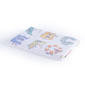 ΒΡΕΦΙΚΗ ΚΟΥΒΕΡΤΑ ΠΙΚΕ AΓΚΑΛΙΑΣ ALPHABET MONSTER 80X110 NEF-NEF HOMEWARE