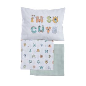 ΒΡΕΦΙΚΑ ΣΕΤ ΣΕΝΤΟΝΙΑ ΚΟΥΝΙΑΣ ALPHABET MONSTER  NEF-NEF HOMEWARE