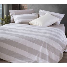ΣΕΤ ΣΕΝΤΟΝΙΑ ΒΑΜΒΑΚΕΡΑ ΔΙΠΛΑ CASUAL STRIPE 200Χ270 NEF-NEF HOMEWARE