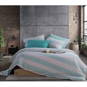 ΣΕΤ ΣΕΝΤΟΝΙΑ ΒΑΜΒΑΚΕΡΑ ΥΠΕΡΔΙΠΛΑ CASUAL STRIPE 240Χ270 NEF-NEF HOMEWARE