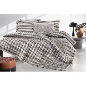 Κουβερλί Cuba Grey 220x240 guy Laroche  100% Microsuede