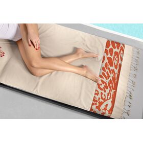 Πετσέτα Θαλάσσης - Παρεό Pestemal 24 Beige 90x170 guy Laroche  100% Cotton