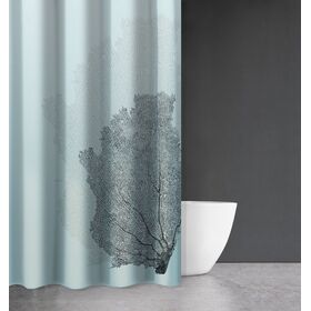 Κουρτίνα Μπάνιου Seawater des 621 sky με Κρίκους 240x185 Saint Clair  100% Polyester