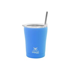 Estia Θερμος Coffee mug Save the Aegean 350ml Olympic Blue