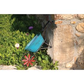 Διακοσμητικό Κασπώ Καρότσι με Μπροστινή Ρόδα