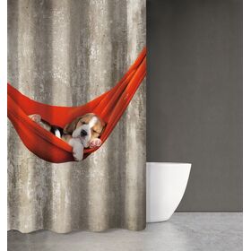 Κουρτίνα Μπάνιου Animal des 201 με Κρίκους 180x200 Saint Clair  100% Polyester