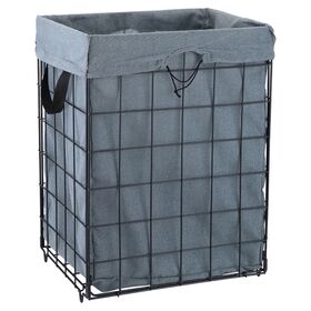 Estia Καλαθι Απλυτων Cage Μεταλλικο Αναδιπλουμενο 35x40x55cm