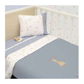 Κουβέρτα Πικέ Κούνιας 100x140 Design 501 Sophie la Girafe