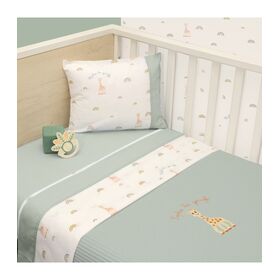 Κουβέρτα Πικέ Κούνιας 100x140 Design 503 Sophie la Girafe